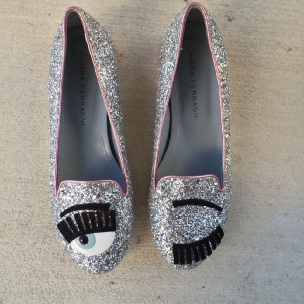 Chiara Ferragni Flirty Wink Slippers Ballet Flats